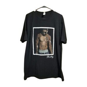 Nelly Rapper Graphic T-Shirt - Hip Hop Music Tee - Black Streetwear Shirt